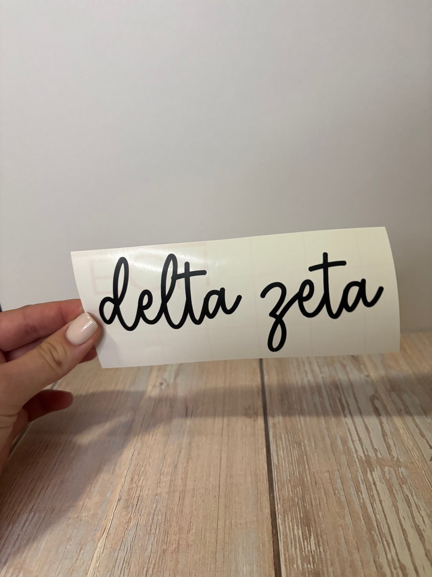 Car/ Computer Decal: Cursive Font